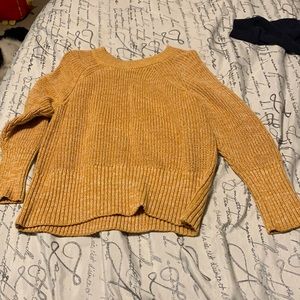 Yellow cardigan